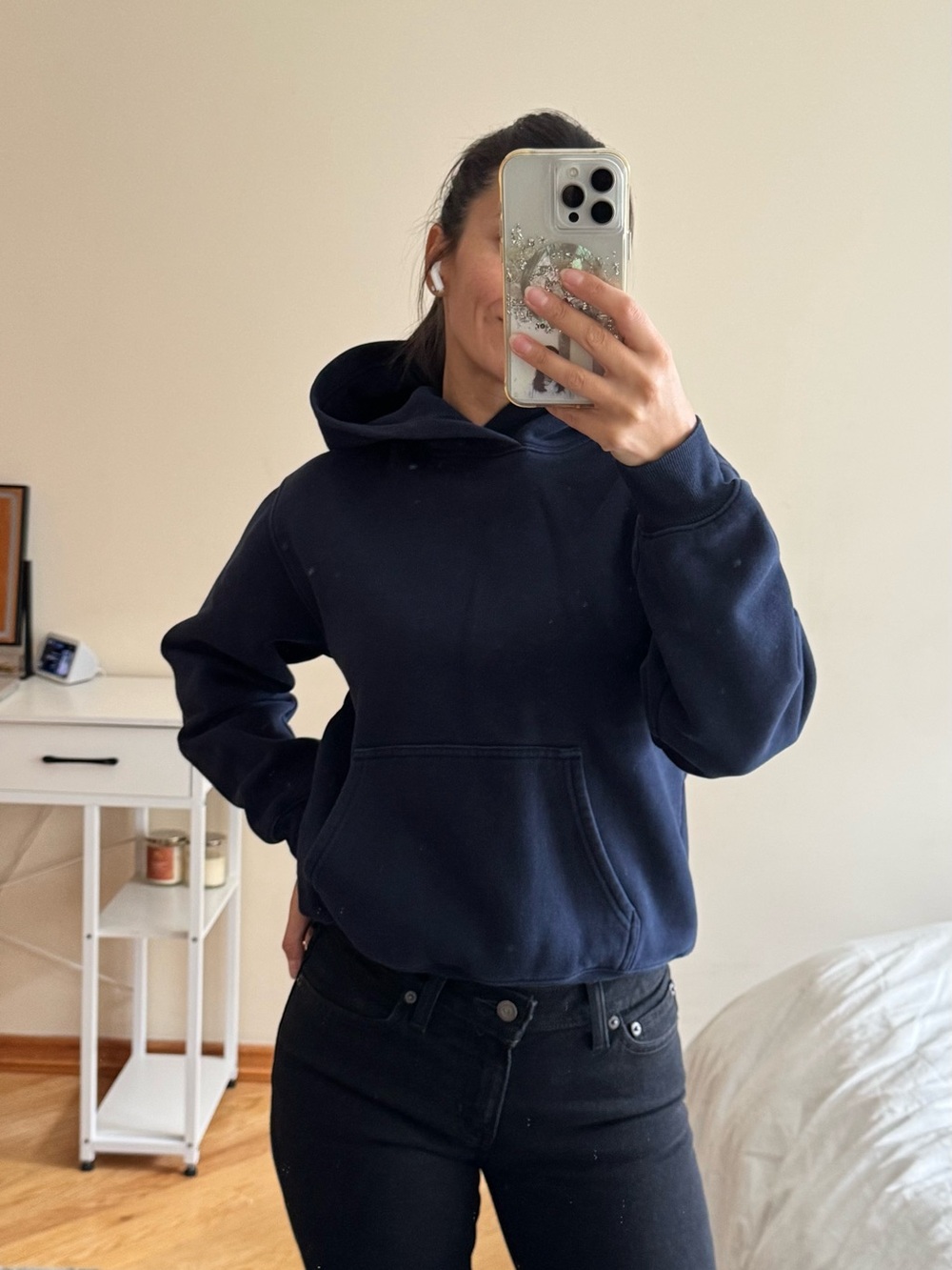 Aritzia Navy Blue Women's Pullover Hoodie